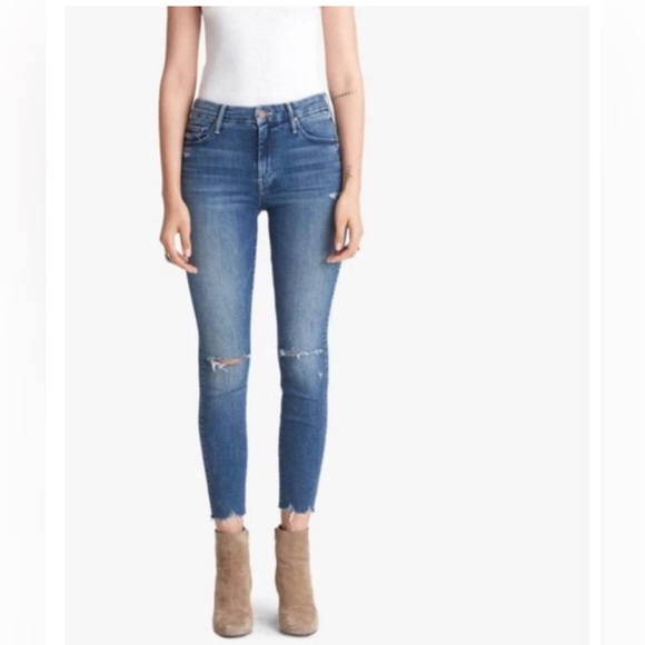 MOTHER Denim - MOTHER SZ 29 high waisted looker ankle fray get your groove back